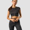 Damer ICIW T-Shirts | Ultimate Training Cropped T-Shirt Black Camo