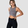 Damer ICIW Tanktops | Nimble Cropped Tank Top Grey Wmn