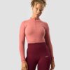 Damer ICIW Seamless Traeningstoj | Define Cropped 1/4 Zip Dk Rose