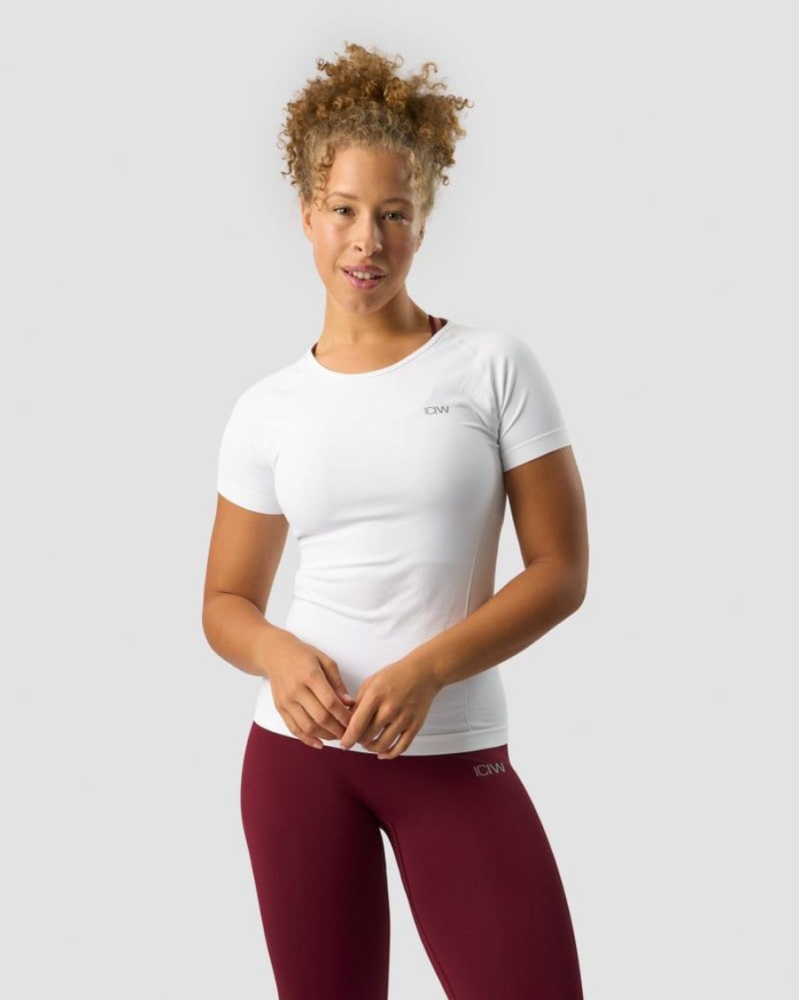 Damer ICIW Seamless Traeningstoj | Everyday Seamless T-Shirt White