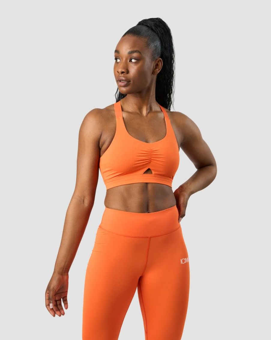 Damer ICIW Sports-Bh'Er | Scrunch Adjustable Sports Bra Orange