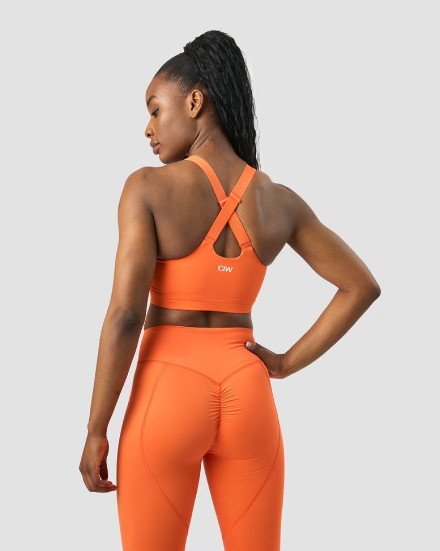 Damer ICIW Sports-Bh'Er | Scrunch Adjustable Sports Bra Orange