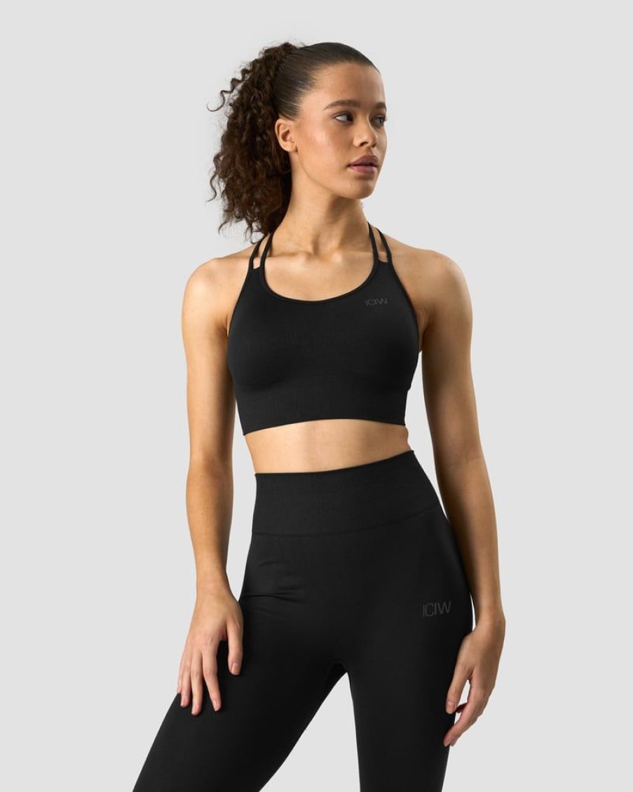 Damer ICIW Sports-Bh'Er | Define Seamless Sports Bra Black/Black