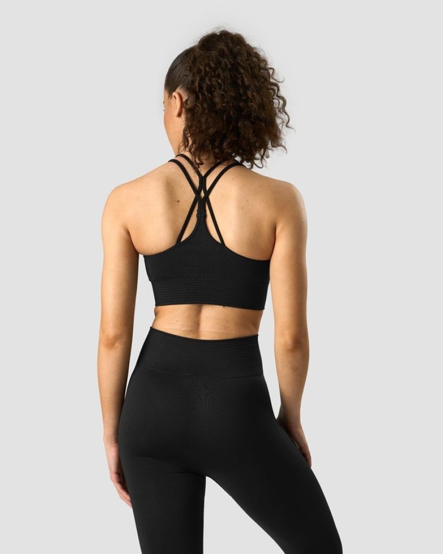 Damer ICIW Sports-Bh'Er | Define Seamless Sports Bra Black/Black