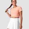 Damer ICIW T-Shirts | Training Cropped T-Shirt Coral