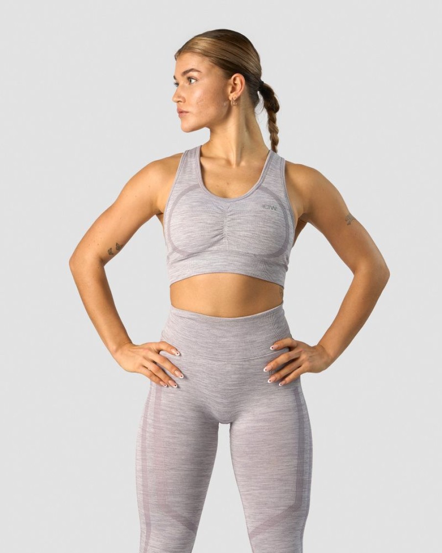 Damer ICIW Sports-Bh'Er | Rush Seamless Sports Bra Lavender Melange