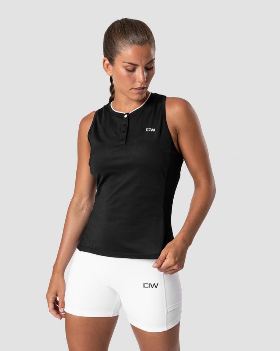 Damer ICIW Tanktops | Training Pique Tank Top Black