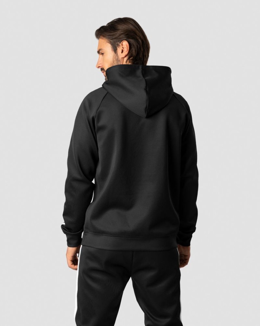 Herrer ICIW Langaermede Trojer | Track Hoodie Black Men