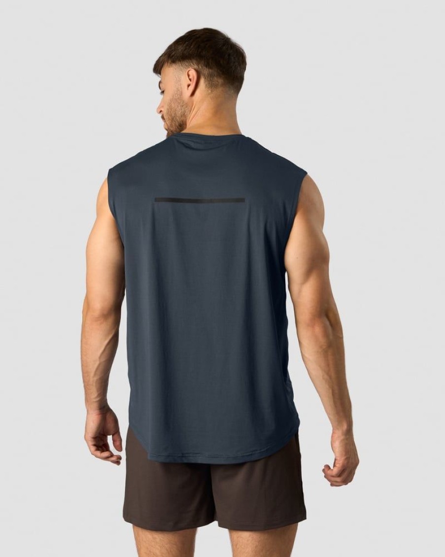 Herrer ICIW T-Shirts | Stride Sleeveless T-Shirt Men Navy