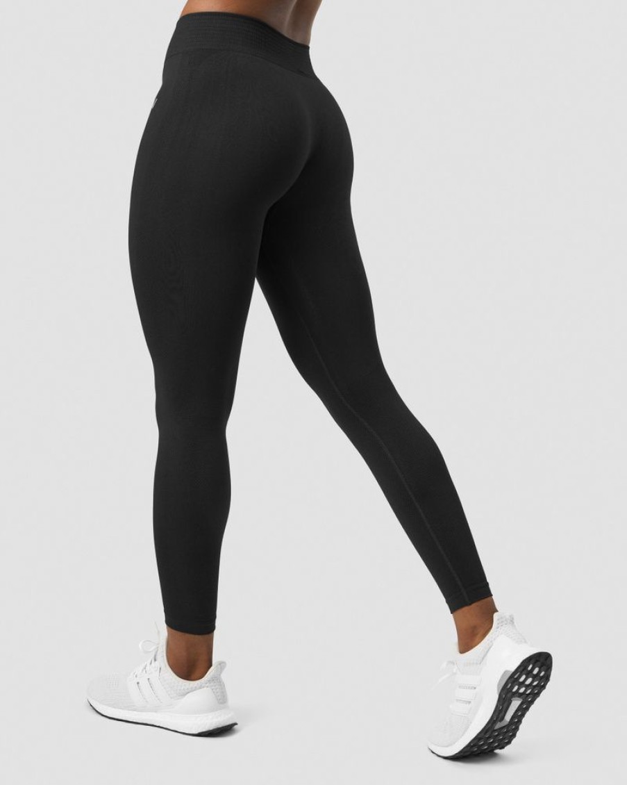 Damer ICIW Tights & Leggings | Define Seamless Tights Mid Waist Black