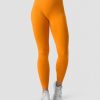 Damer ICIW Tights & Leggings | Ribbed Define Seamless Tights Bright Orange