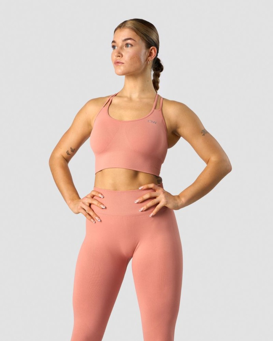 Damer ICIW Sports-Bh'Er | Define Seamless Sports Bra Light Rust