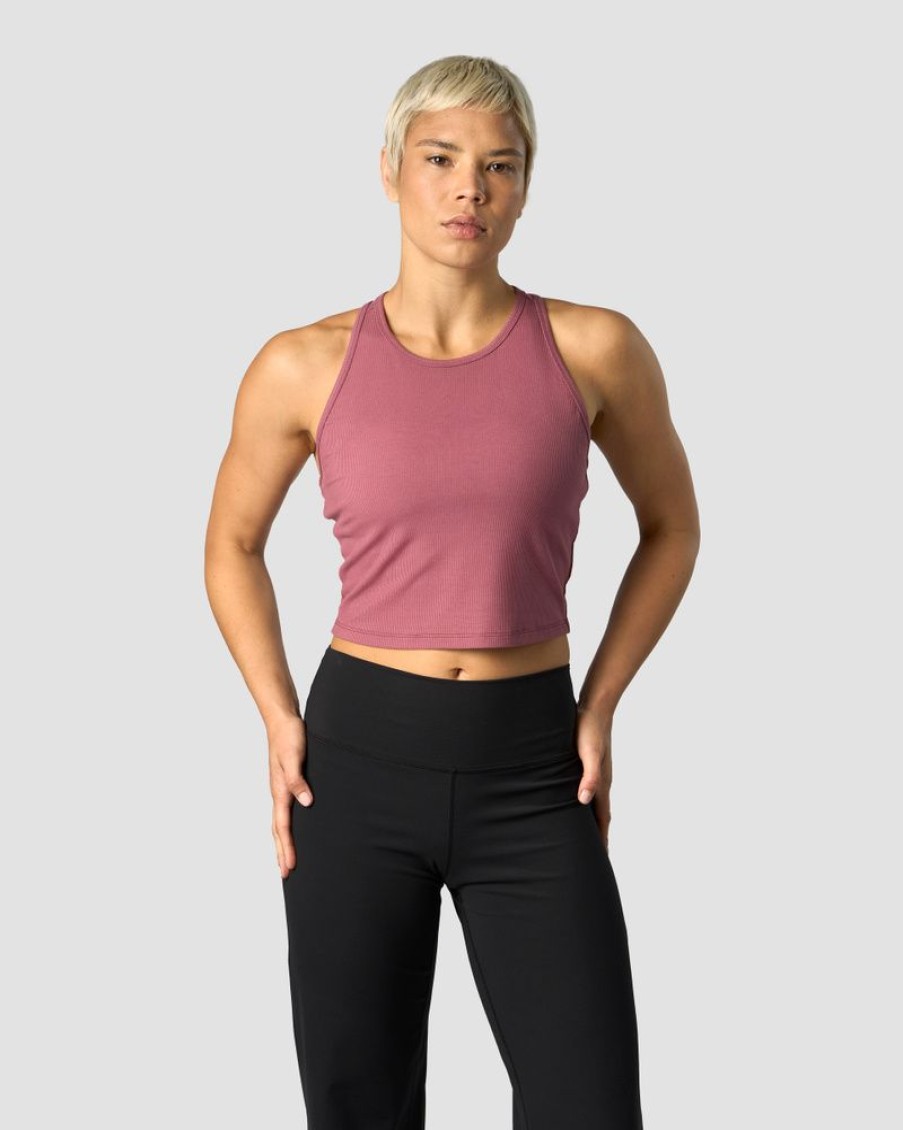 Damer ICIW Tanktops | Nimble Cropped Tank Top Wild Berry