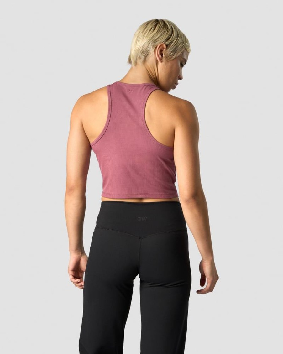 Damer ICIW Tanktops | Nimble Cropped Tank Top Wild Berry