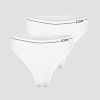 Damer ICIW Seamless Traeningstoj | Everyday Seamless Thong 2-Pack White