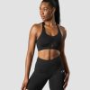 Damer ICIW Sports-Bh'Er | Scrunch Adjustable Sports Bra Black