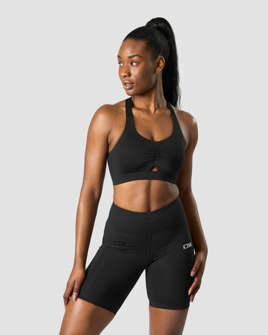 Damer ICIW Sports-Bh'Er | Scrunch Adjustable Sports Bra Black