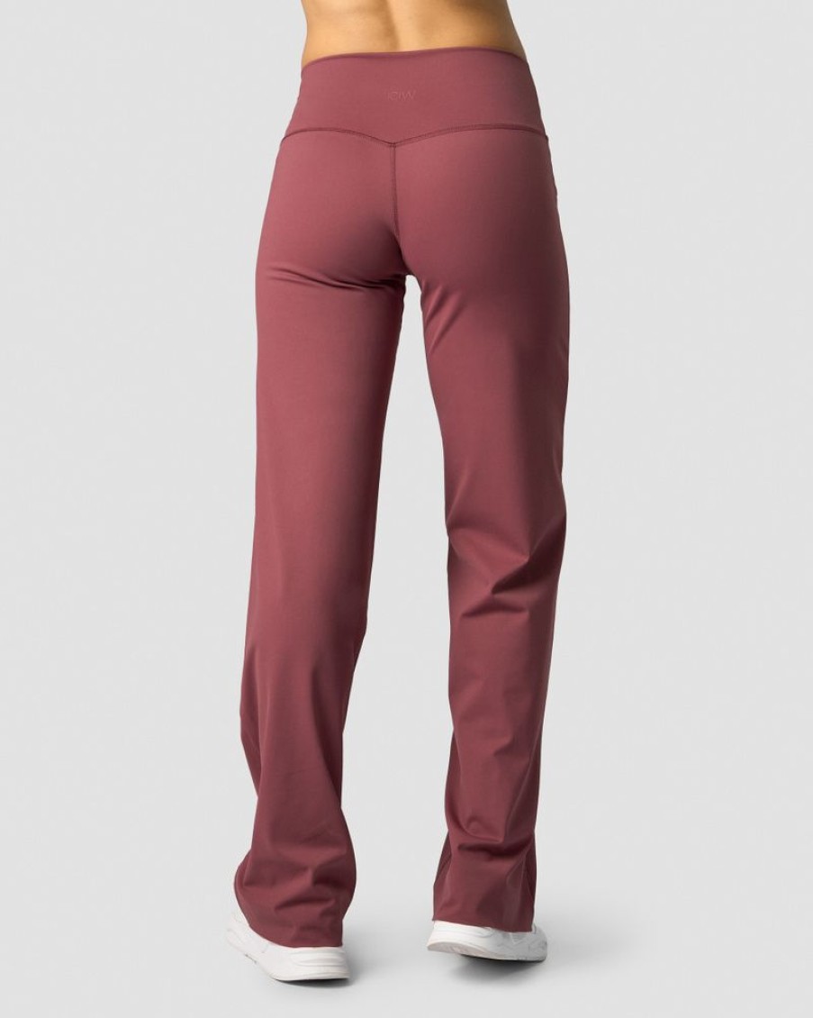 Damer ICIW Joggingbukser | Nimble Straight Leg Pants Wild Berry