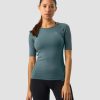 Damer ICIW Seamless Traeningstoj | Everyday Seamless T-Shirt Mid Sleeve Jungle Green