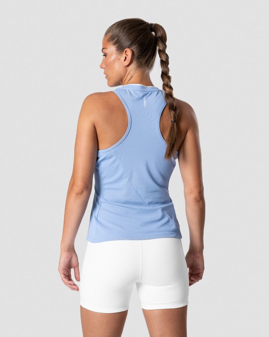 Damer ICIW Tanktops | Training Pique Tank Top Sky Blue