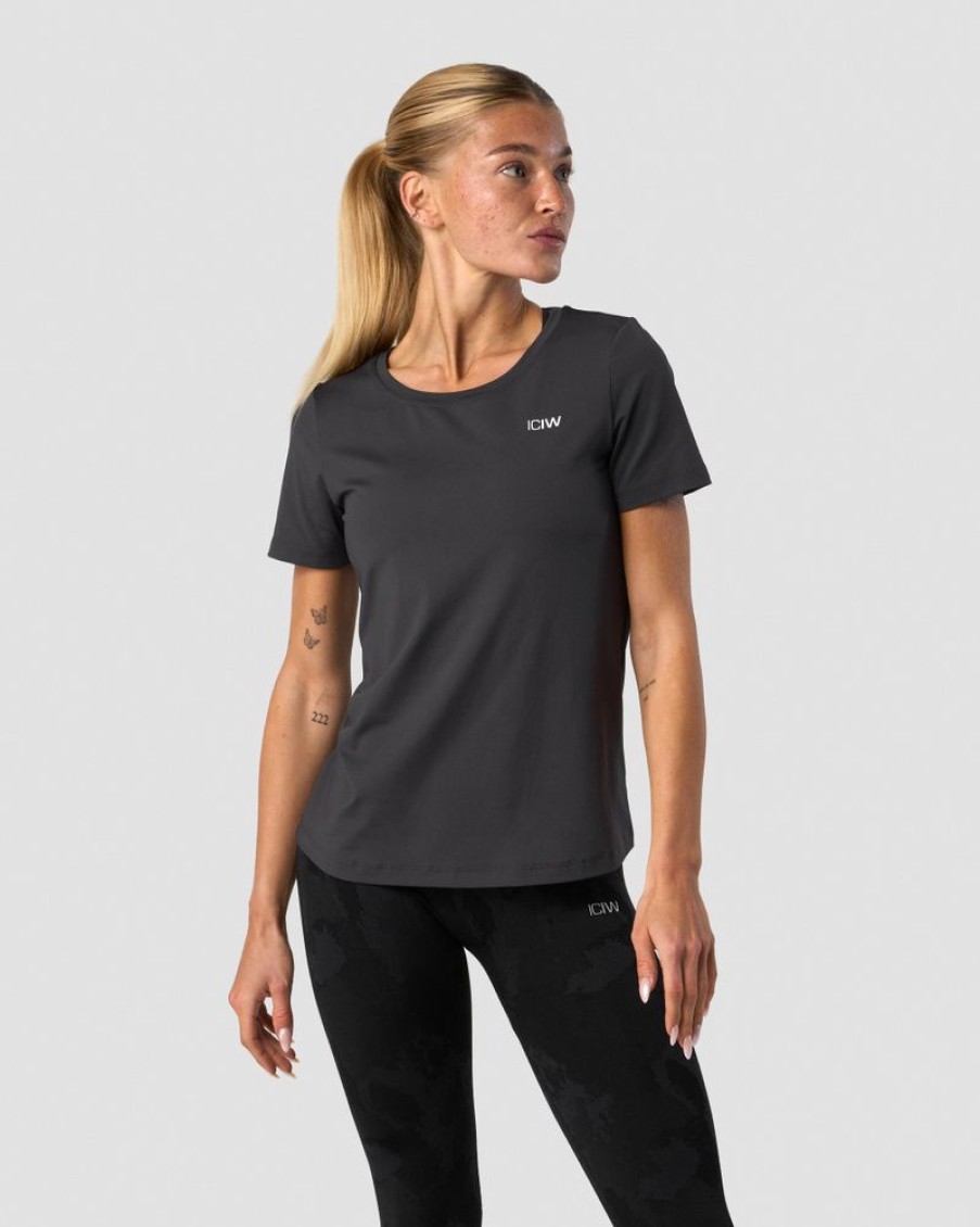 Damer ICIW T-Shirts | Training T-Shirt Wmn Dark Grey