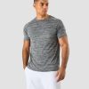 Herrer ICIW T-Shirts | Workout Mesh T-Shirt Men Black Melange