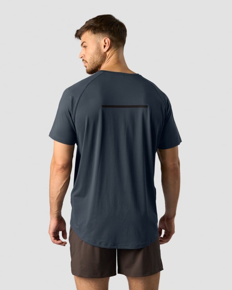 Herrer ICIW T-Shirts | Stride Raglan T-Shirt Men Navy