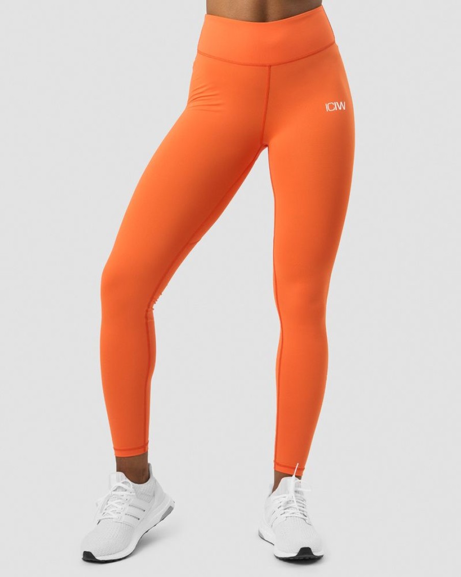 Damer ICIW Tights & Leggings | Scrunch V-Shape Tights Orange