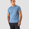 Herrer ICIW T-Shirts | Workout Mesh T-Shirt Men Dark Blue Melange