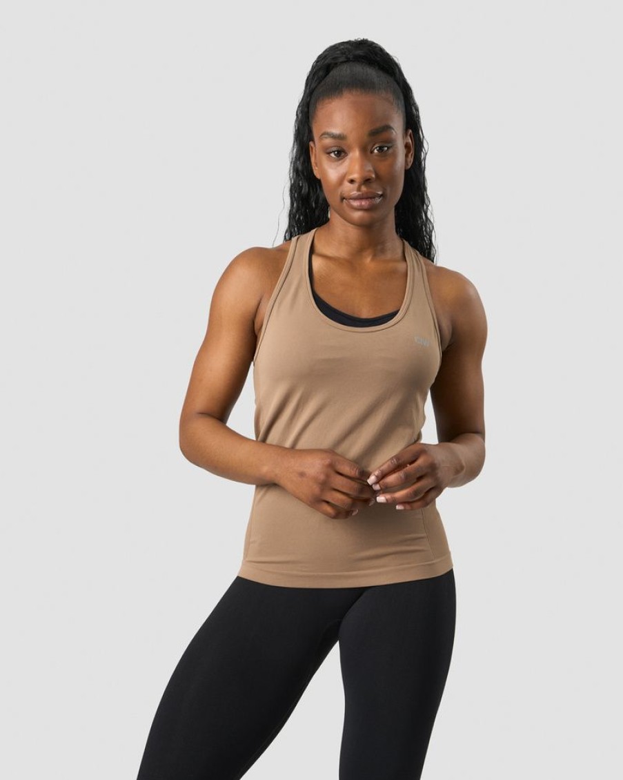 Damer ICIW Seamless Traeningstoj | Everyday Seamless Tank Top Desert Sand