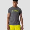 Herrer ICIW T-Shirts | Smash Padel Mesh T-Shirt Grey Melange Men