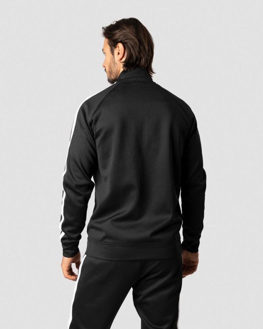 Herrer ICIW Langaermede Trojer | Track Zip Jacket Black Men