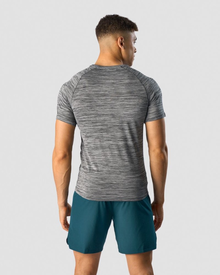 Herrer ICIW T-Shirts | Levitech T-Shirt Raglan Men Light Grey Melange