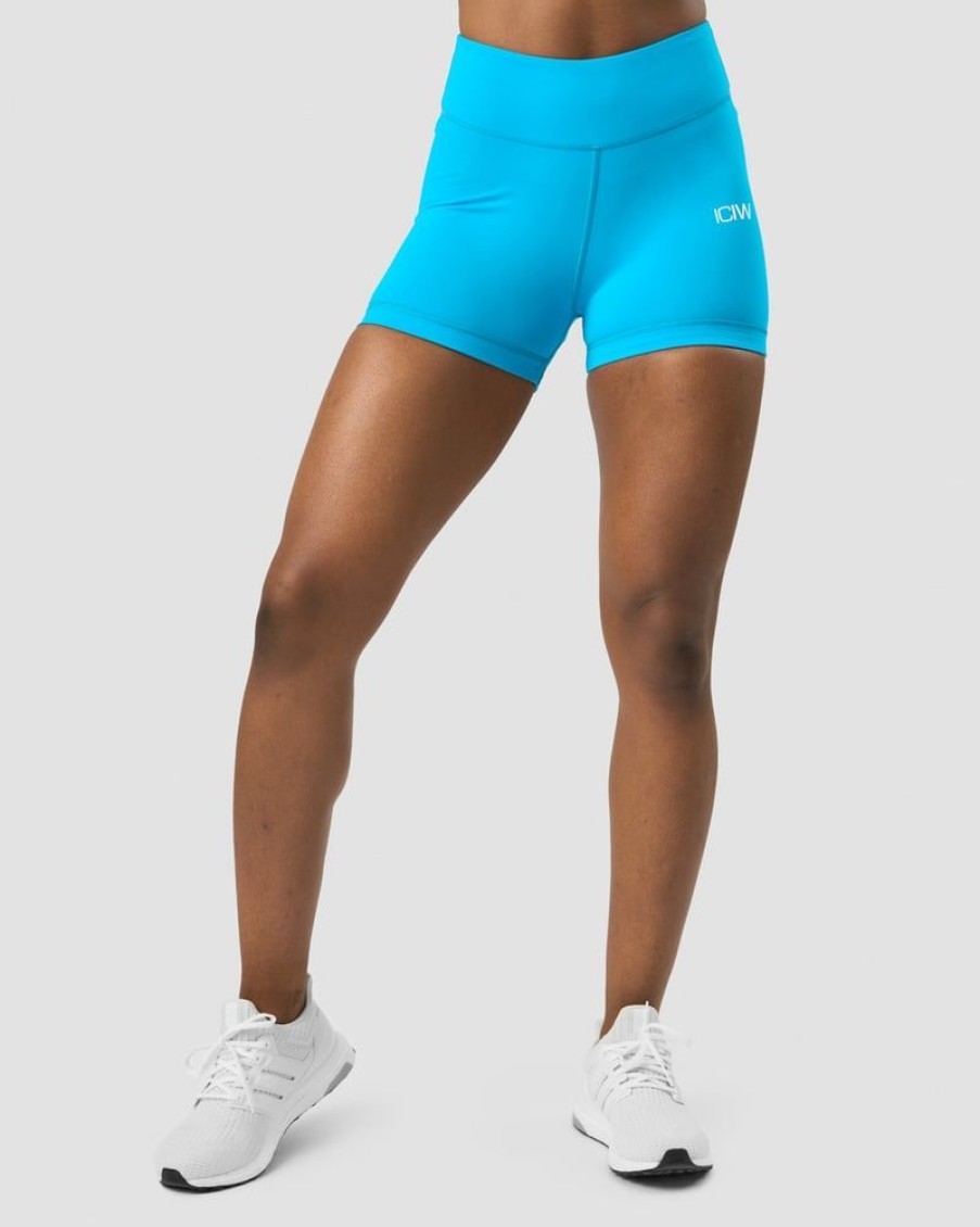 Damer ICIW Shorts | Scrunch V-Shape Tight Shorts Blue