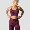 Damer ICIW Sports-Bh'Er | Define Seamless Tie Dye Sports Bra Burgundy