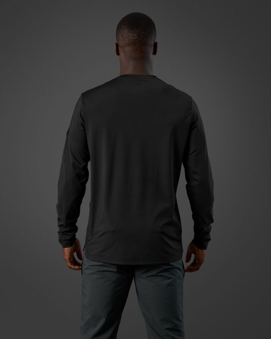 Herrer ICIW Langaermede Trojer | Reboot Long Sleeve Men Black