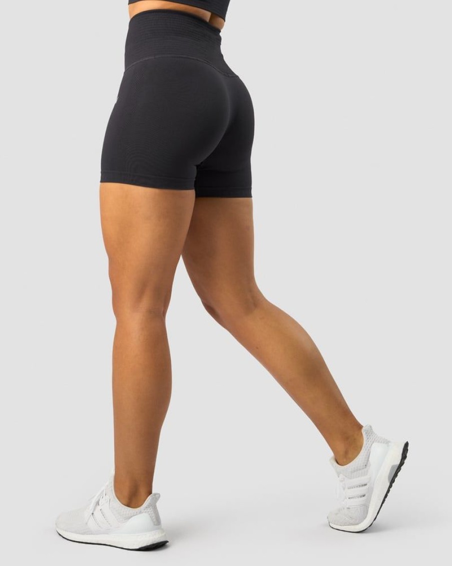 Damer ICIW Seamless Traeningstoj | Define Seamless Pocket Shorts Wmn Dk Graphite