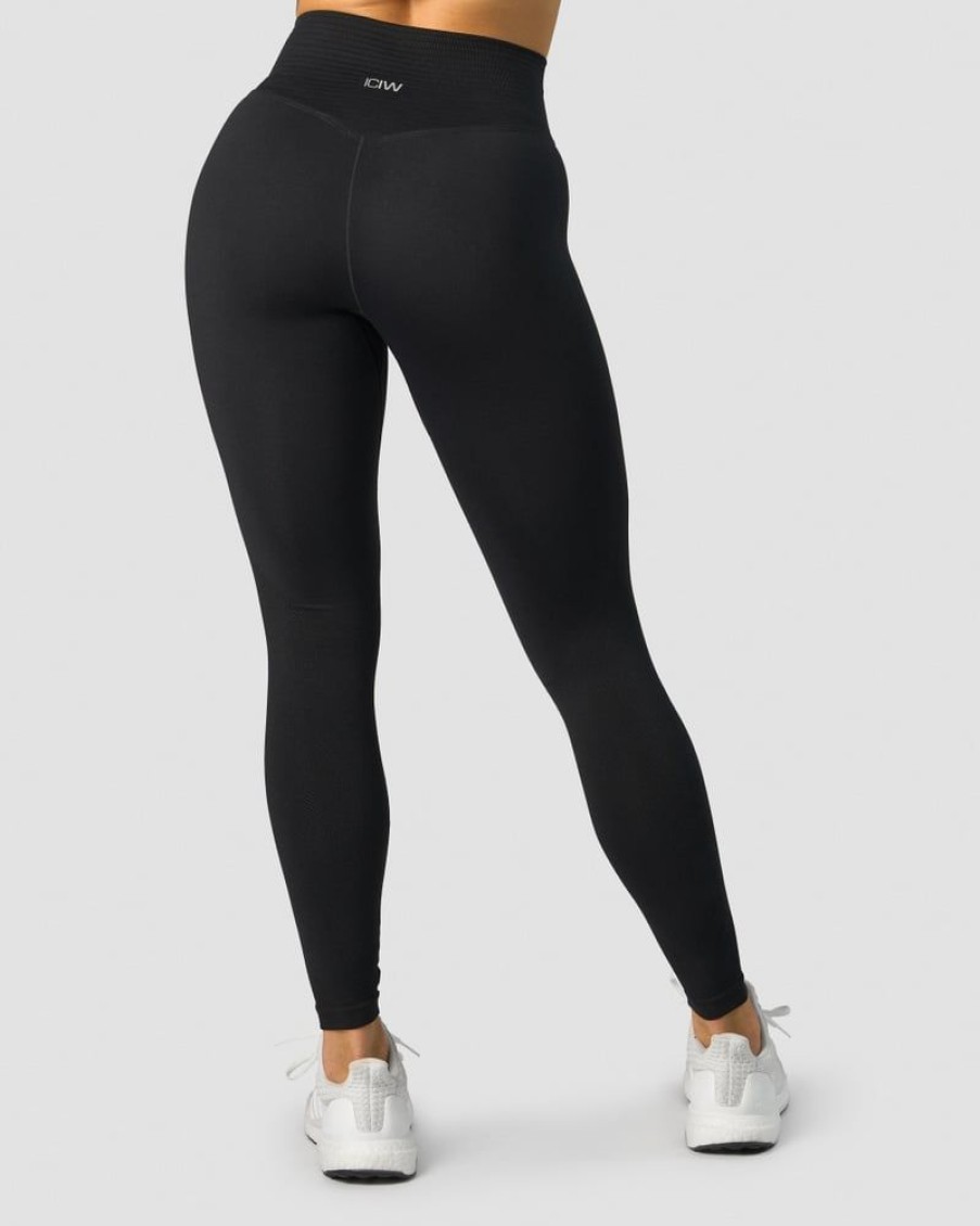 Damer ICIW Tights & Leggings | Define Seamless V-Shape Tights Black