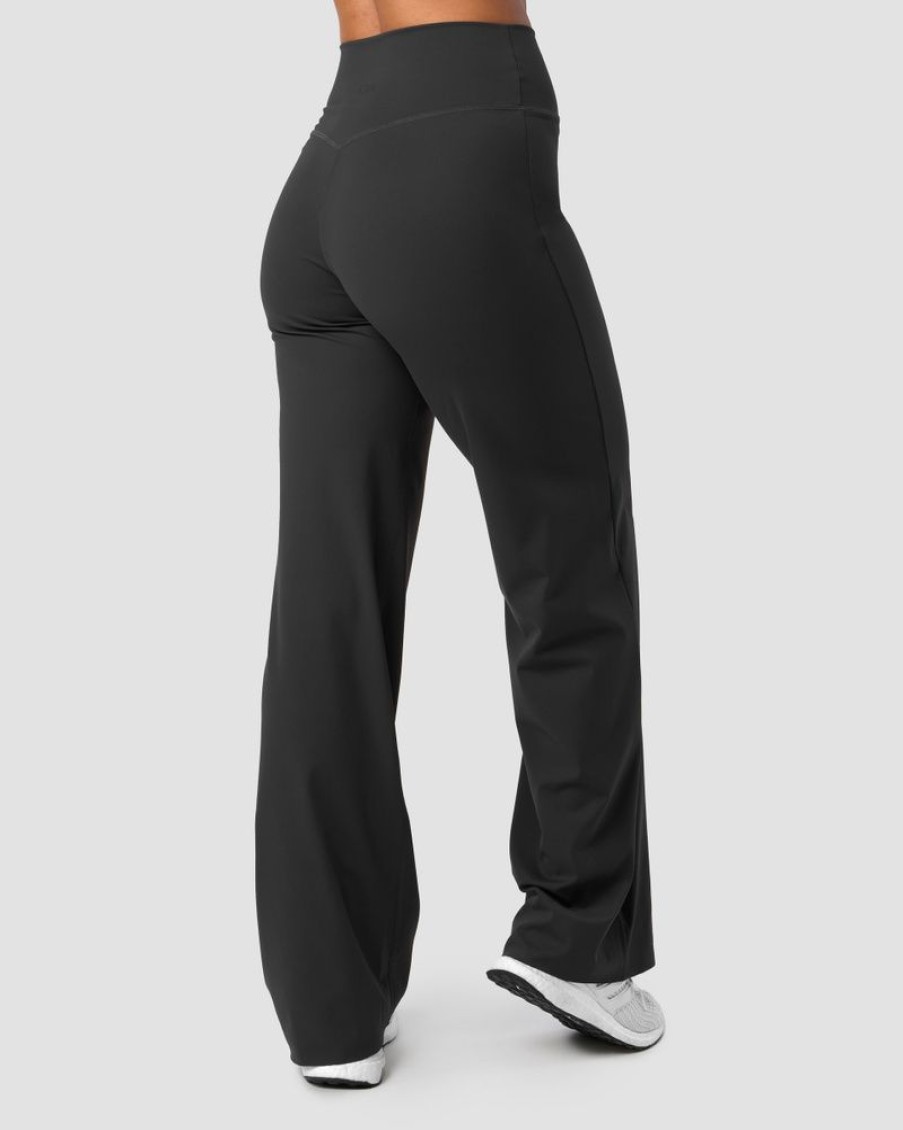 Damer ICIW Joggingbukser | Nimble Straight Leg Pants Dark Grey