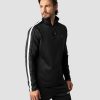 Herrer ICIW Langaermede Trojer | Track 1/4 Zip Jacket Black Men