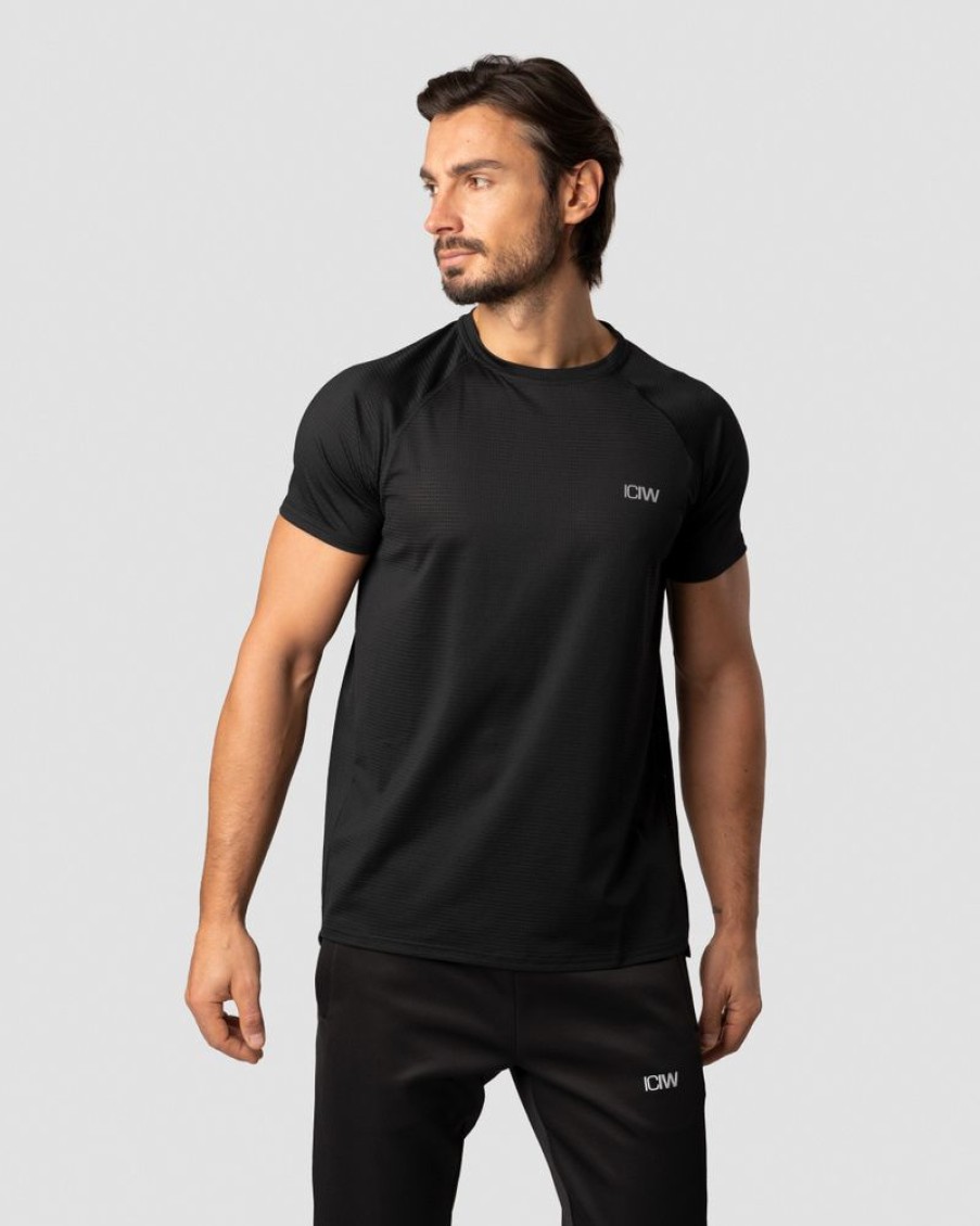 Herrer ICIW T-Shirts | Training Mesh T-Shirt Black Men