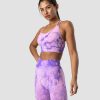 Damer ICIW Sports-Bh'Er | Define Seamless Tie Dye Sports Bra Purple Breeze