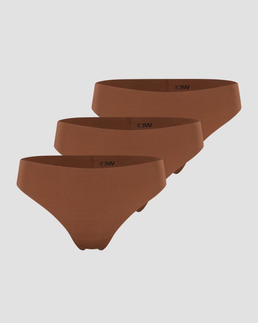 Damer ICIW Undertoj | Soft Thong 3-Pack Cinnamon