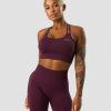 Damer ICIW Sports-Bh'Er | Define Seamless Sports Bra Maroon