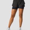 Damer ICIW Shorts | Charge 2-In-1 Shorts Wmn Black