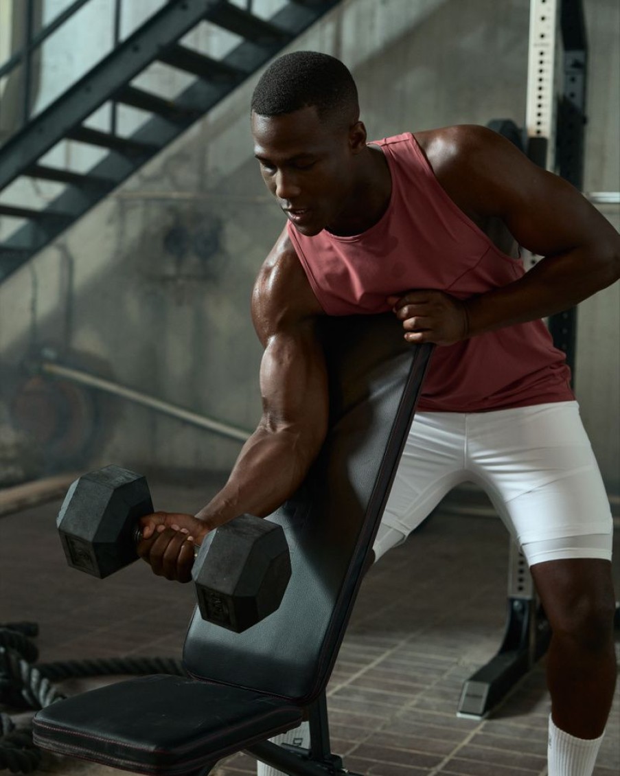 Herrer ICIW Tanktops | Reboot Stringer Top Men Brick Red