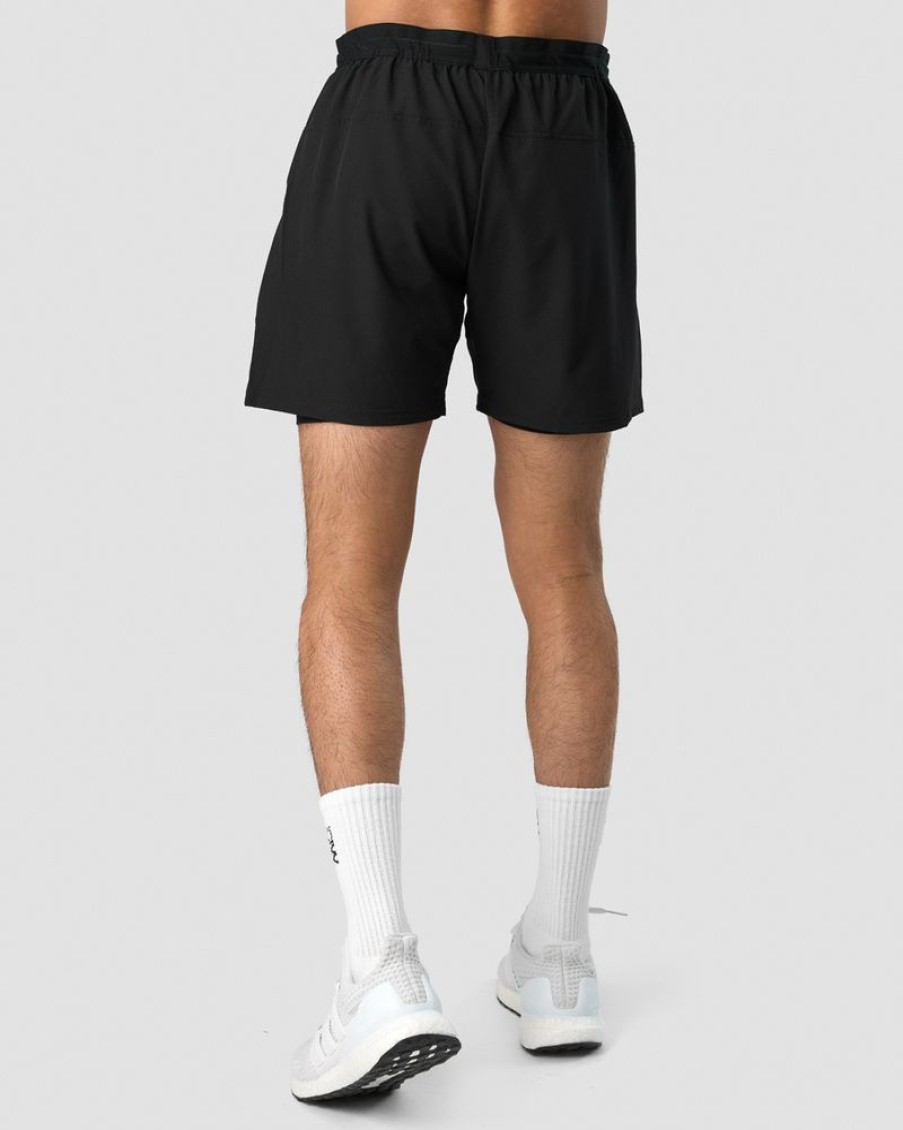 Herrer ICIW Shorts | Workout 2-In-1 Shorts Black Men