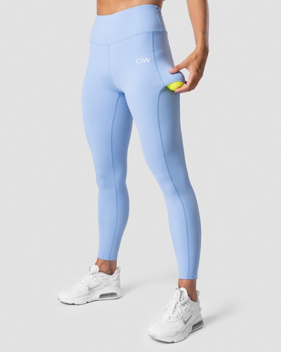 Damer ICIW Tights & Leggings | Training Tights Sky Blue Wmn