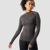 Damer ICIW Seamless Traeningstoj | Everyday Seamless 1/4 Zip Wmn Graphite