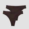 Damer ICIW Seamless Traeningstoj | Everyday Seamless Thong 2-Pack Moccha